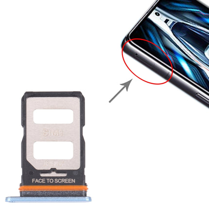 SIM Card Tray + SIM Card Tray for Xiaomi Redmi K50 Gaming(Blue)-garmade.com