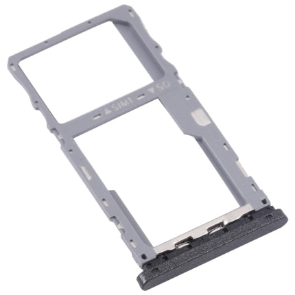 For Alcatel 1V 2020 5007 5007Z 5007W 5007U SIM Card Tray + Micro SD Card Tray (Grey)-garmade.com
