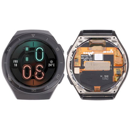 Original LCD Screen and Digitizer Full Assembly With Frame For Huawei Watch GT 2e HCT-B19(Black)-garmade.com