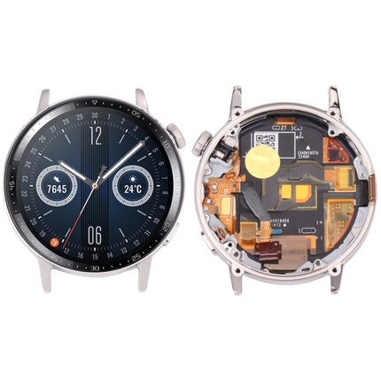 Original LCD Screen and Digitizer Full Assembly With Frame for Huawei Watch GT 3 42mm MIL-B19 (Silver)-garmade.com
