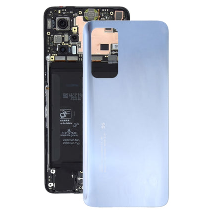 Glass Battery Back Cover for Xiaomi Redmi K30S/Mi 10T/Mi 10T Pro(Silver)-garmade.com