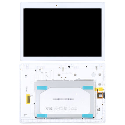 OEM LCD Screen for Lenovo Tab 2 A10-30 YT3-X30 Digitizer Full Assembly with Frame (White)-garmade.com