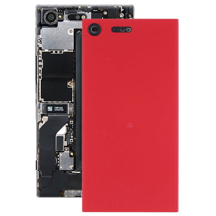 Original Battery Back Cover with Camera Lens for Sony Xperia XZ Premium(Red)-garmade.com