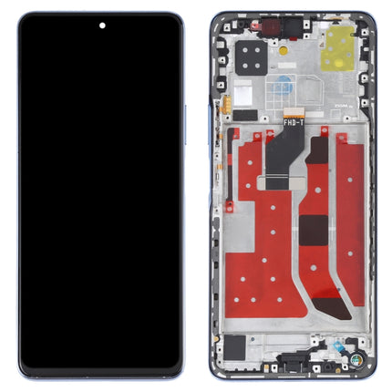 Original LCD Screen and Digitizer Full Assembly with Frame for Huawei Nova 9 SE(Purple)-garmade.com