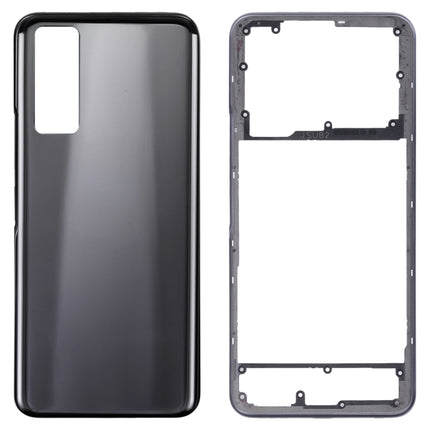 For vivo Y53s 5G Battery Back Cover with Middle Frame (Black)-garmade.com