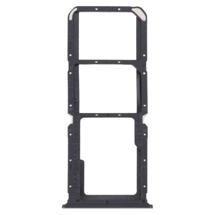 For OPPO A95 4G/Reno6 Lite SIM Card Tray + SIM Card Tray + Micro SD Card Tray (Black)-garmade.com