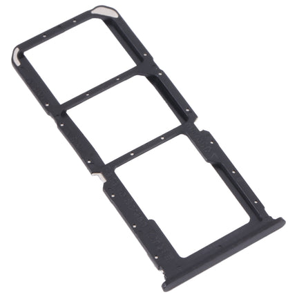 For OPPO A95 4G/Reno6 Lite SIM Card Tray + SIM Card Tray + Micro SD Card Tray (Black)-garmade.com