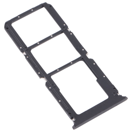 For OPPO A95 4G/Reno6 Lite SIM Card Tray + SIM Card Tray + Micro SD Card Tray (Black)-garmade.com