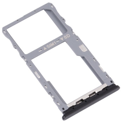 SIM Card Tray + Micro SD Card Tray for T-Mobile Revvl 4+ 5062 506W 5062Z(Black)-garmade.com