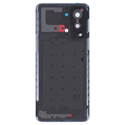 For OnePlus Nord 2T Battery Back Cover with Camera Lens (Black)-garmade.com