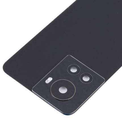 For OnePlus 10R/Ace Battery Back Cover with Camera Lens (Black)-garmade.com