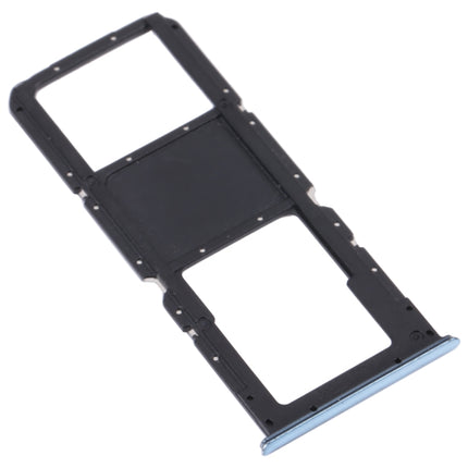 For OnePlus Nord N200 5G DE2118 / DE2117 SIM Card Tray + Micro SD Card Tray (Blue)-garmade.com