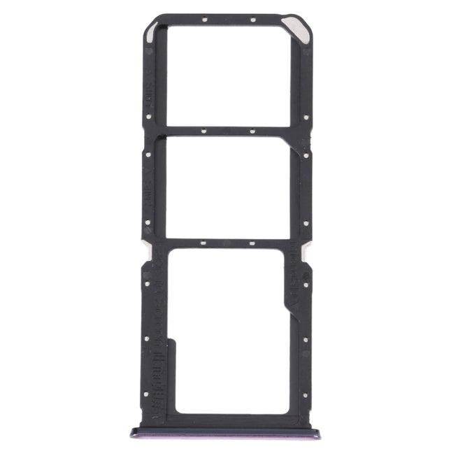 For OnePlus Nord N200 5G DE2118 / DE2117 SIM Card Tray + SIM Card Tray + Micro SD Card Tray (Purple)-garmade.com