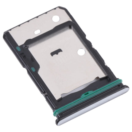 For OnePlus Nord CE 2 5G SIM Card Tray + SIM Card Tray + Micro SD Card Tray (Silver)-garmade.com