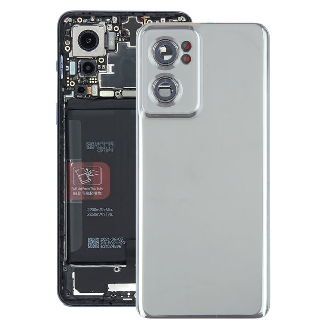 For OnePlus Nord CE 2 5G IV2201 Battery Back Cover(Silver)-garmade.com