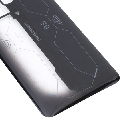 Battery Glass Back Cover for ZTE Nubia Red Magic 6S(Transparent Black)-garmade.com