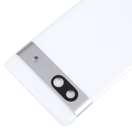 For Google Pixel 7A Original Battery Back Cover with Camera Lens Cover(White)-garmade.com