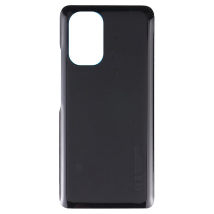 Glass Battery Back Cover for Xiaomi Poco F3(Black)-garmade.com