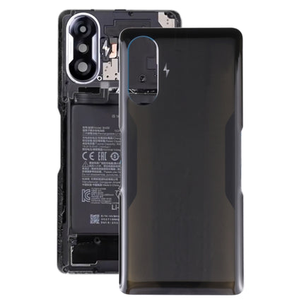 Glass Battery Back Cover for Xiaomi Redmi K40 Gaming(Black)-garmade.com