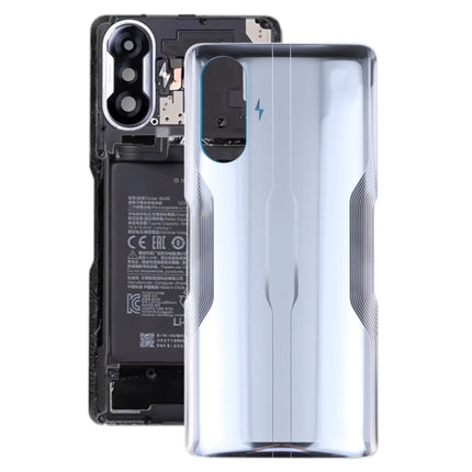 Glass Battery Back Cover for Xiaomi Redmi K40 Gaming(Silver)-garmade.com