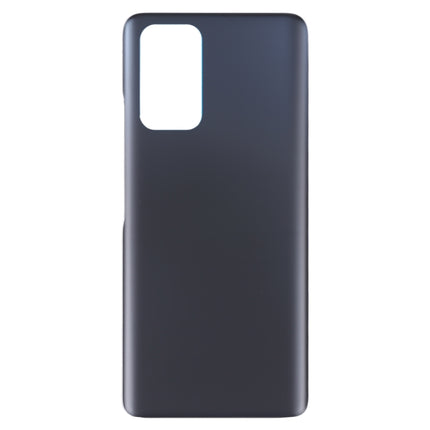 Glass Battery Back Cover for Xiaomi Redmi Note 10 Pro/Redmi Note 10 Pro Max/Redmi Note 10 Pro India(Black)-garmade.com