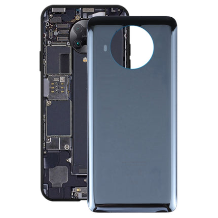 Glass Battery Back Cover for Xiaomi Redmi Note 9 Pro 5G/Mi 10T Lite 5G(Black)-garmade.com