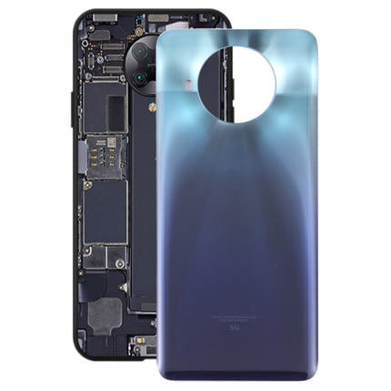 Glass Battery Back Cover for Xiaomi Redmi Note 9 Pro 5G/Mi 10T Lite 5G(Blue)-garmade.com