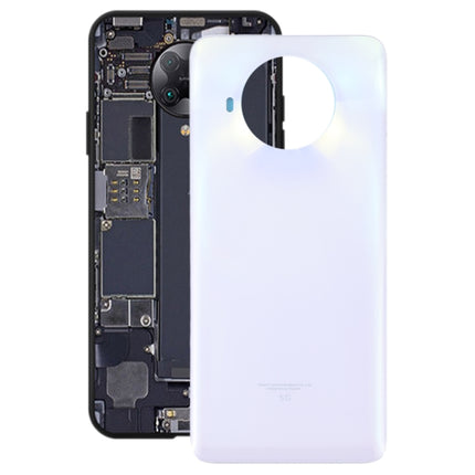 Glass Battery Back Cover for Xiaomi Redmi Note 9 Pro 5G/Mi 10T Lite 5G(White)-garmade.com