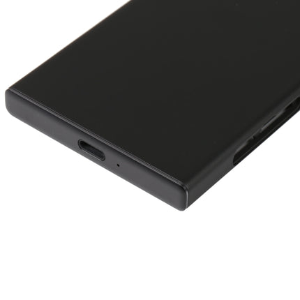 Original Battery Back Cover with Camera Lens Cover for Sony Xperia XZ1 Compact(Black)-garmade.com
