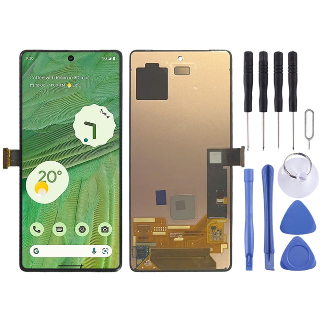Original AMOLED LCD Screen For Google Pixel 7 GVU6C, GQML3 with Digitizer Full Assembly-garmade.com