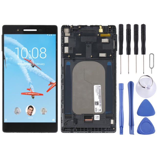 Original LCD Screen For Lenovo Tab 7 TB-7504N TB-7504X TB-7504F TB-7504 Digitizer Full Assembly with Frame(Black)-garmade.com