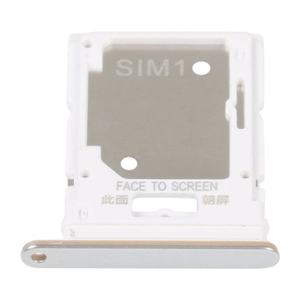 SIM Card Tray + Micro SD Card Tray For Xiaomi Redmi Note 11 Pro 4G/Redmi Note 11 Pro 5G/Redmi Note 11E Pro/Redmi Note 11 Pro+ 5G India/Poco X4 Pro 5G (White)-garmade.com