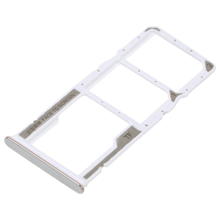 SIM Card Tray + SIM Card Tray + Micro SD Card Tray For Xiaomi Redmi Note 11E (Silver)-garmade.com