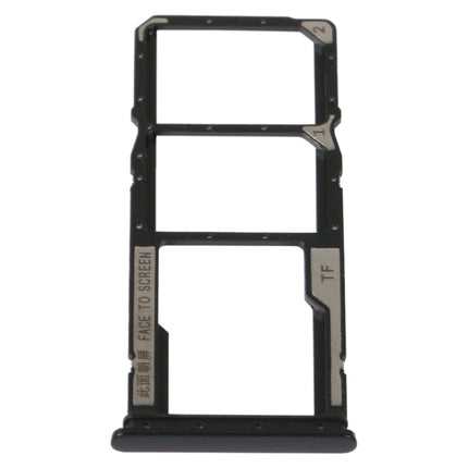 SIM Card Tray + SIM Card Tray + Micro SD Card Tray For Xiaomi Redmi 10C/Redmi 10 India/Poco C40(Black)-garmade.com