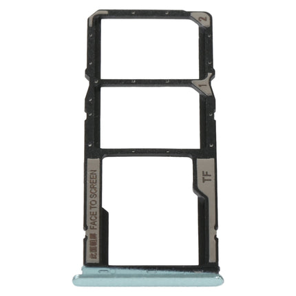 SIM Card Tray + SIM Card Tray + Micro SD Card Tray For Xiaomi Redmi 10C/Redmi 10 India/Poco C40(Green)-garmade.com