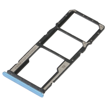 SIM Card Tray + SIM Card Tray + Micro SD Card Tray For Xiaomi Redmi 10C/Redmi 10 India/Poco C40(Blue)-garmade.com