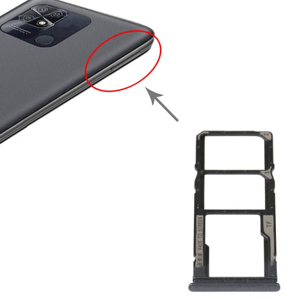 SIM Card Tray + SIM Card Tray + Micro SD Card Tray For Xiaomi Redmi 10 Power (Black)-garmade.com