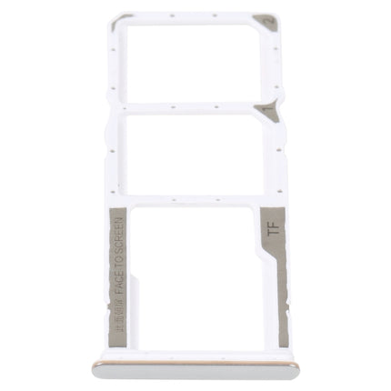 SIM Card Tray + SIM Card Tray + Micro SD Card Tray For Xiaomi Poco M4 5G/Poco M4 5G India/Redmi Note 11R(Silver)-garmade.com