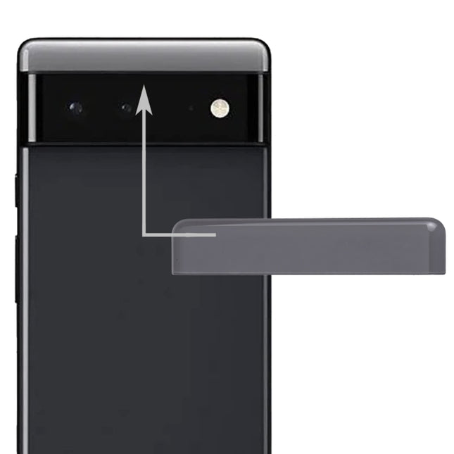 Front Upper Top Back Cover for Google Pixel 6 Pro (Black)-garmade.com