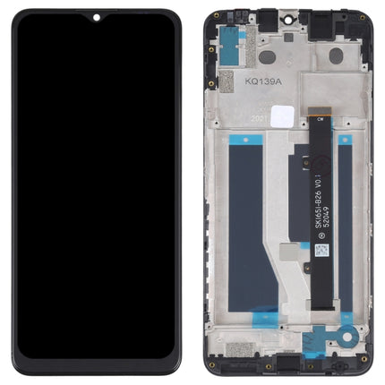 OEM LCD Screen For ZTE Blade A71 A7030 2021 Digitizer Full Assembly with Frame (Black)-garmade.com