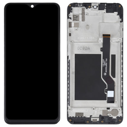 OEM LCD Screen For ZTE Blade A7S 2020 A7020 Digitizer Full Assembly with Frame (Black)-garmade.com