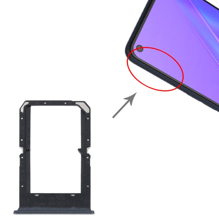 For OPPO A72 4G / A92 4G SIM Card Tray + SIM Card Tray (Black)-garmade.com