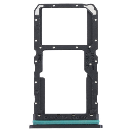 For OPPO Reno SIM Card Tray + SIM / Micro SD Card Tray (Black)-garmade.com