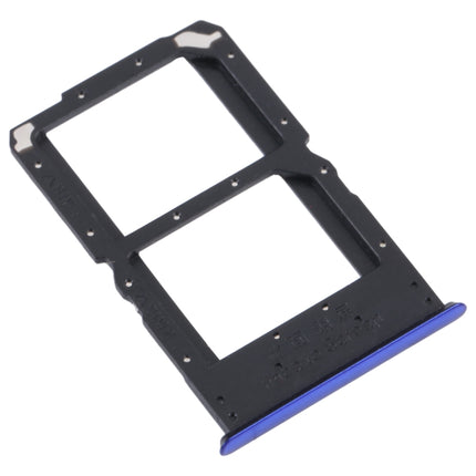 For OPPO Reno SIM Card Tray + SIM / Micro SD Card Tray (Blue)-garmade.com