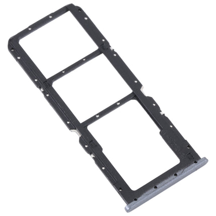 For OPPO A73 4G / F17 / A93 4G / A73 5G SIM Card Tray + SIM Card Tray + Micro SD Card Tray (Black)-garmade.com