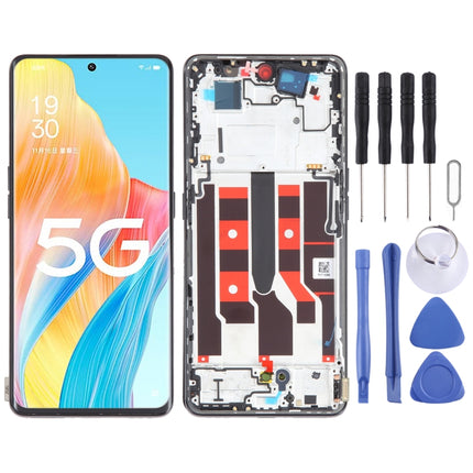 Original LCD Screen For OPPO A1 Pro Digitizer Full Assembly with Frame (Black)-garmade.com