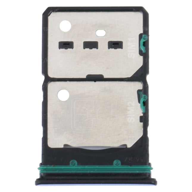 For OPPO Reno7 5G China / Reno7 5G SIM Card Tray + SIM Card Tray + Micro SD Card Tray (Blue)-garmade.com