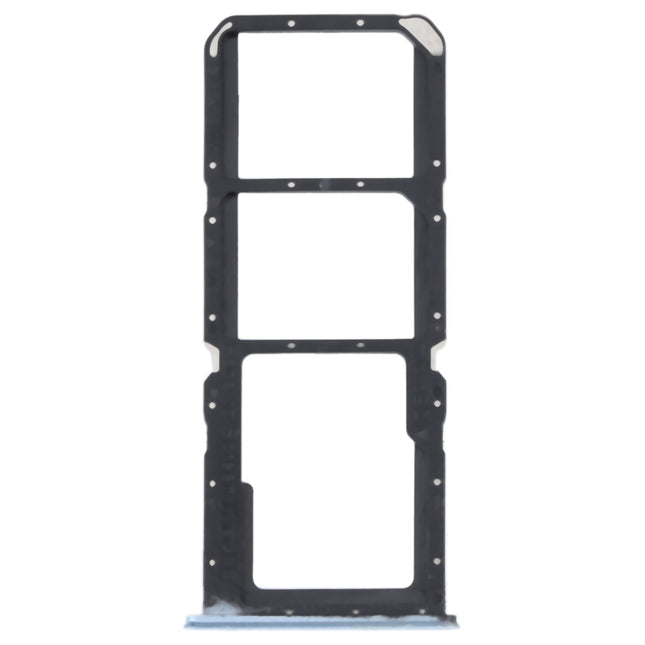 For OPPO K9x SIM Card Tray + SIM Card Tray + Micro SD Card Tray (Blue)-garmade.com