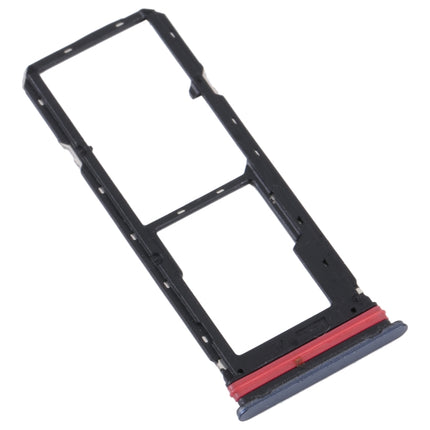 For vivo Y35 4G SIM Card Tray + SIM Card Tray + Micro SD Card Tray (Black)-garmade.com