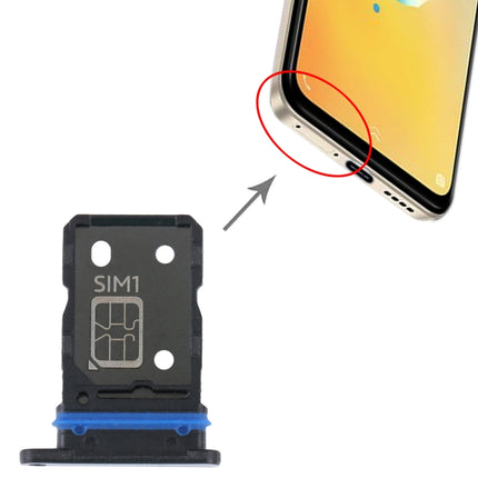 For vivo S15e SIM Card Tray + SIM Card Tray (Black)-garmade.com